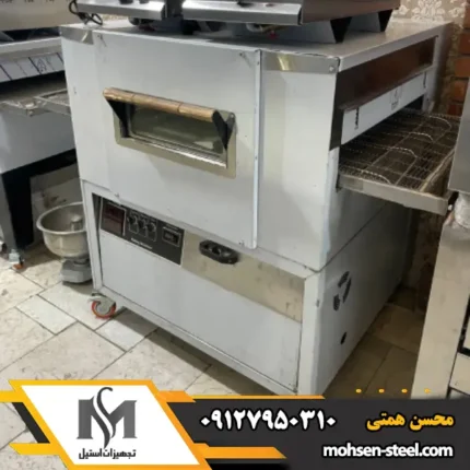 فر پیتزا ریلی دهنه 70 سانتی موتور پایین نوژن موتور الکتروژن